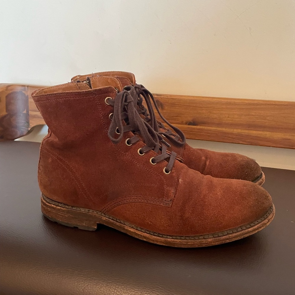 Frye Suede boots, size 8.